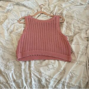Levi's Dusty Pink Knit Cropped Tank